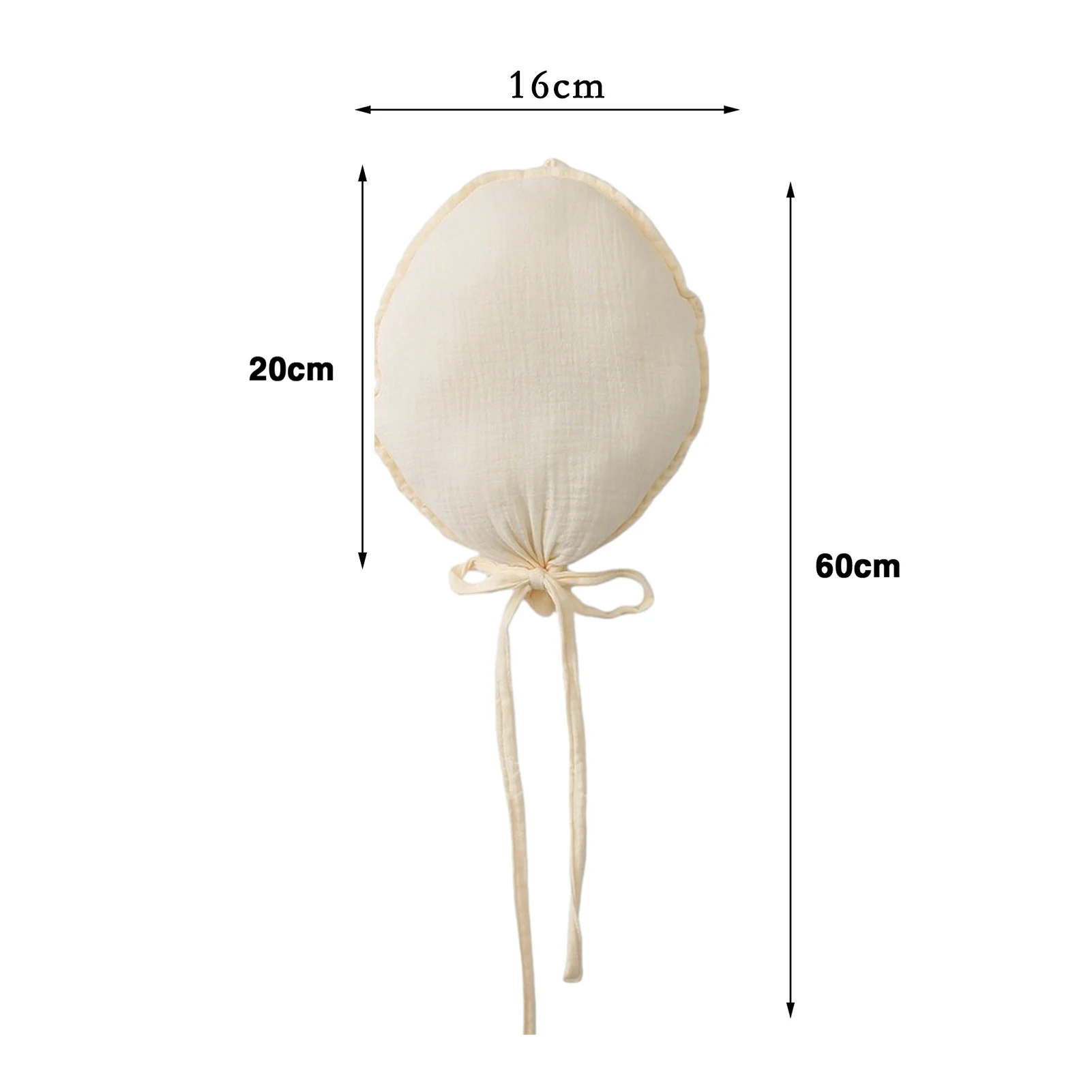 Palloncino In Tessuto Jollein - Decorazione Camera Bimbi E Feste | 25x50 Cm | Imbottitura Rimovibile - Foto 3