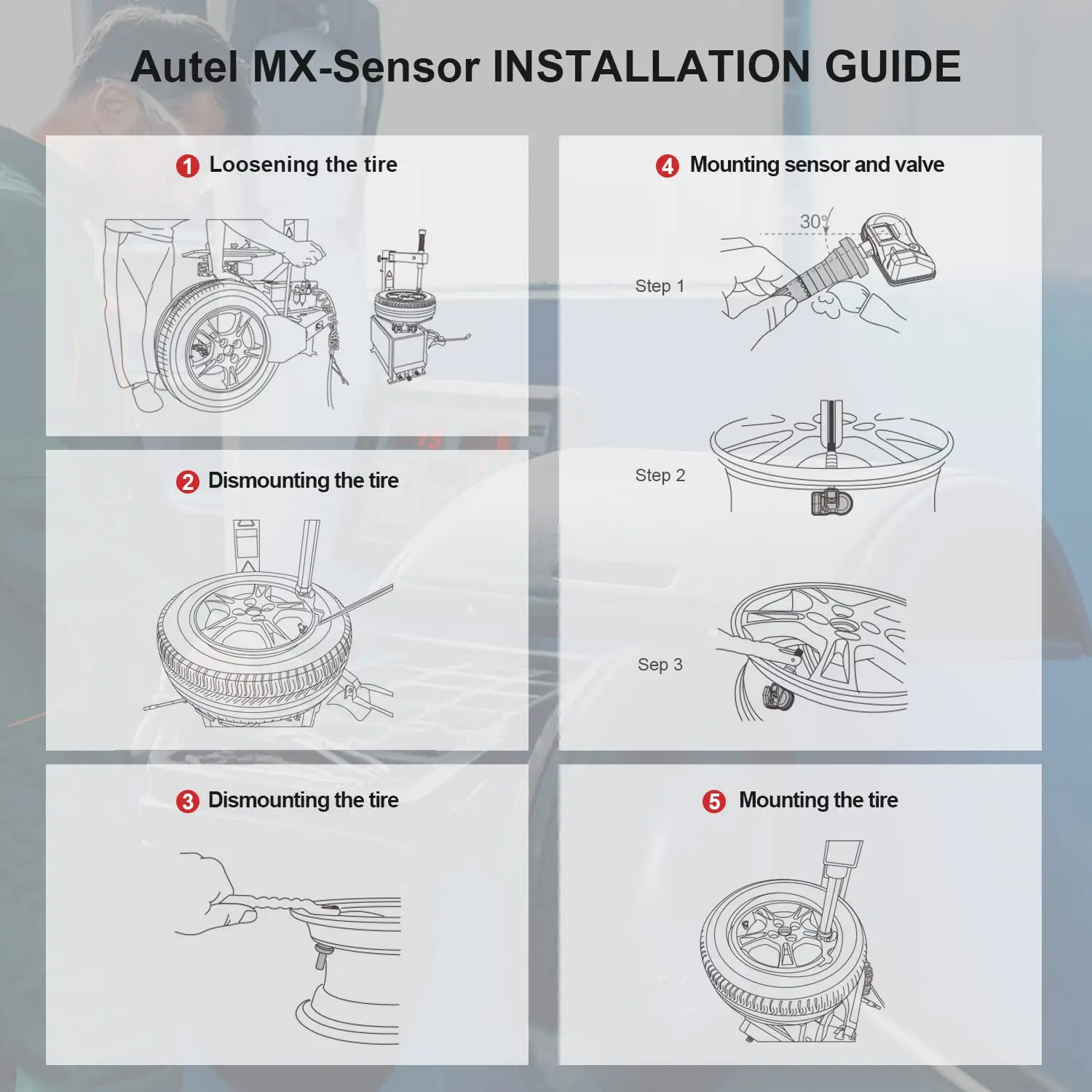Autel MX-Sensor 2-in-1 315MHz + 433MHz Einpressbarer TPMS Universeller Programmierbarer Sensor OE-Level 100% Klonbar mit Autel TPMS Tool TS4 – Detail 8