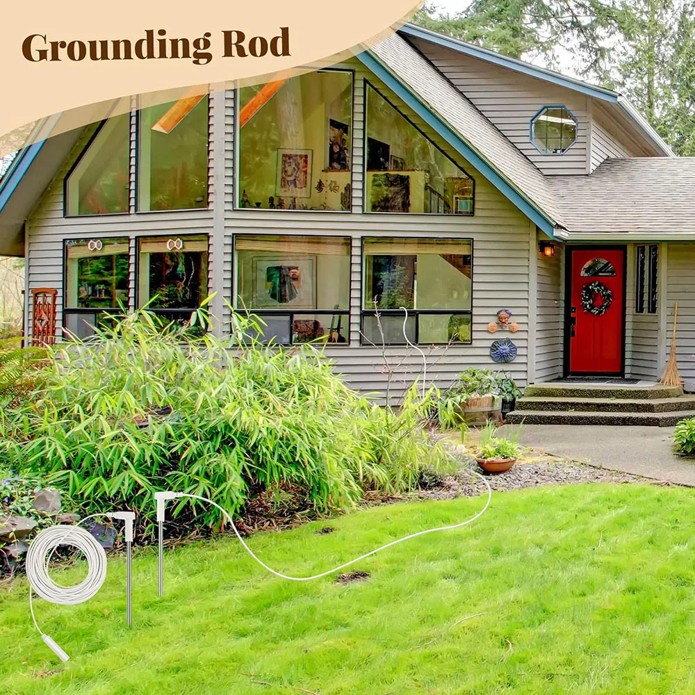 Grounding Rod With 12M Grounding Wire Universal Kit For Grounding Outdoor Grounding Product For Eliminating Inflammation 3