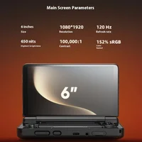 AYN Thor 6 ''OLED double écran de jeu portable Qualcomm Snapdragon CPU Android13 6000mAh batterie Hall Stick Console de jeu 3