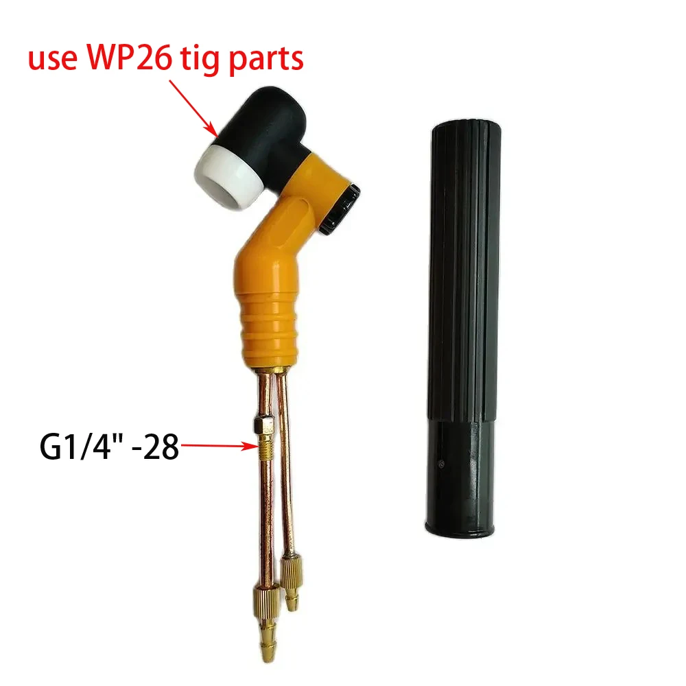 TGトーチ Tigトーチヘッド、360 ° 回転、オレンジガスおよび水冷ガスバルブ