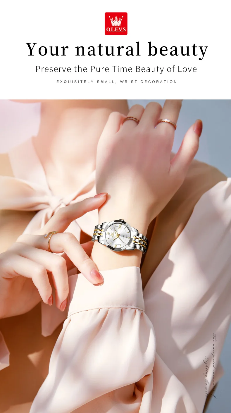 Olevs 9989 Couple Watch description image 7