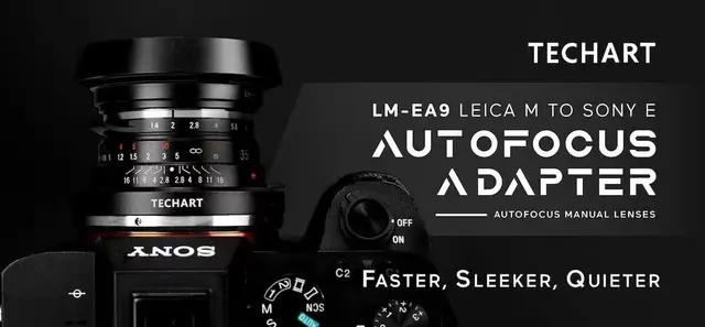 Techart-オートフォーカスアダプター,レンズからソニーeマウント