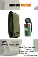 DMgear Tactical Flashbang Pouch Tool Pouch Carrier Multifunction MOLLE Tactical Tool Bags Wargame Outdoor Real CS Hunting 2