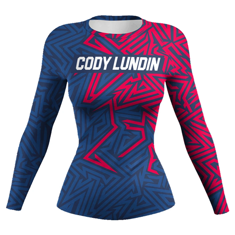 Cody Lundin Women Fightwear Long Sleeve No-Gi  Jiu Jitsu Rash Guard BJJ Rashguard Compression Sports T-Shirts Casual Blouse 6