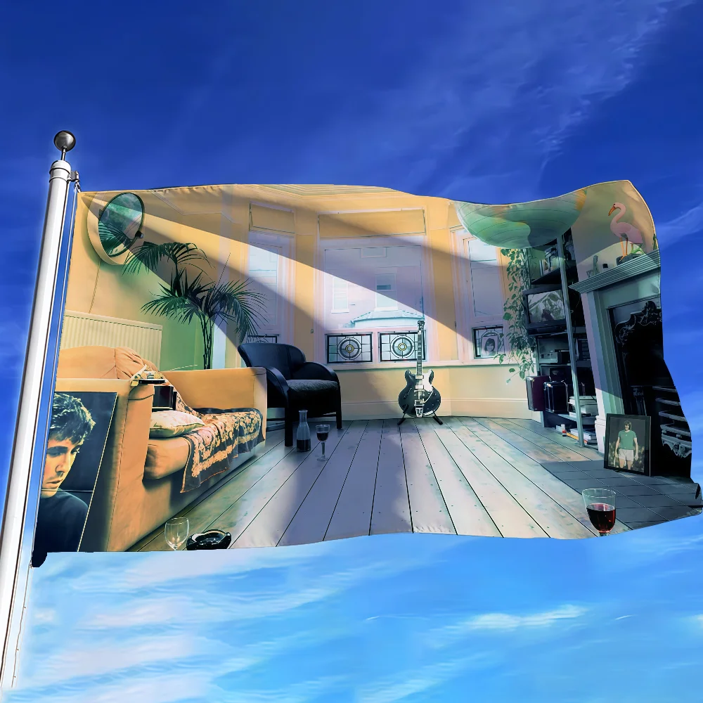 Premium Oasis Rock Band Flag for Indoor & Outdoor Decor
