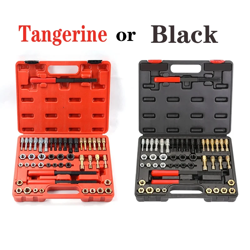 Yalblee-Thead Chase Set 49 Pcs Ed, 3 Thead Files With SAE  Metric Rethreading Tool Kit And Metric Thread Res Ap B0dpqgdzyb