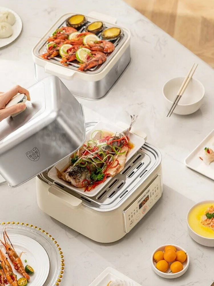 Joyoung 220V Electric Steamer 10L Electric Cooker 1000W Electric Cooker Multi-purpose Cooker 24 Hours Reservation Steamer 4