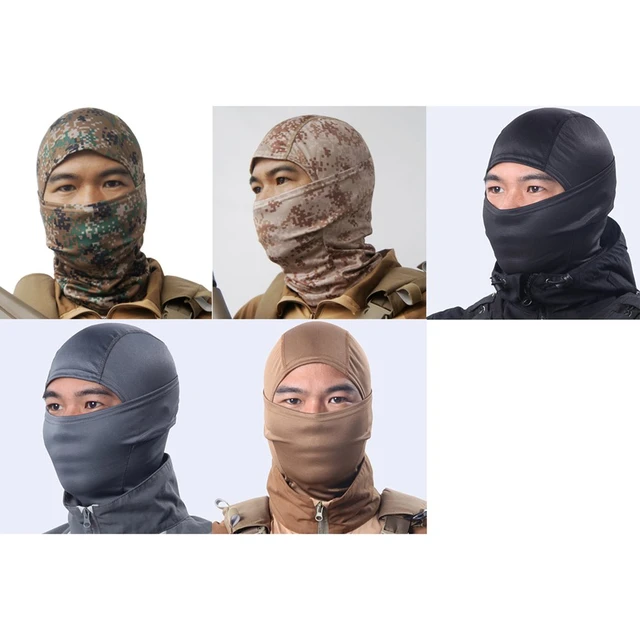 Generic Cagoule élastique masque de sport militaire pour le cou