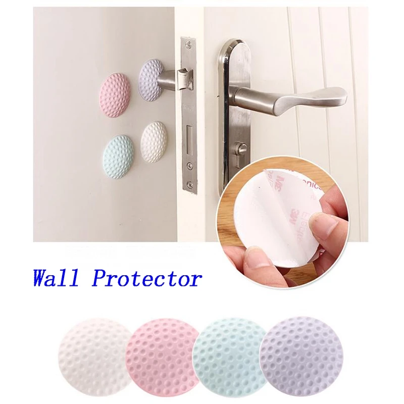 

5pcs Rubber Door Handle Baby Safty Self Adhesive Wall Protectors Crash Pad