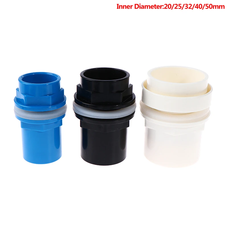 20-50mm PVC Connectors Thicken Fish Tank Pipe Garden Drain Pipe Adapter aquarium tubing connectors
