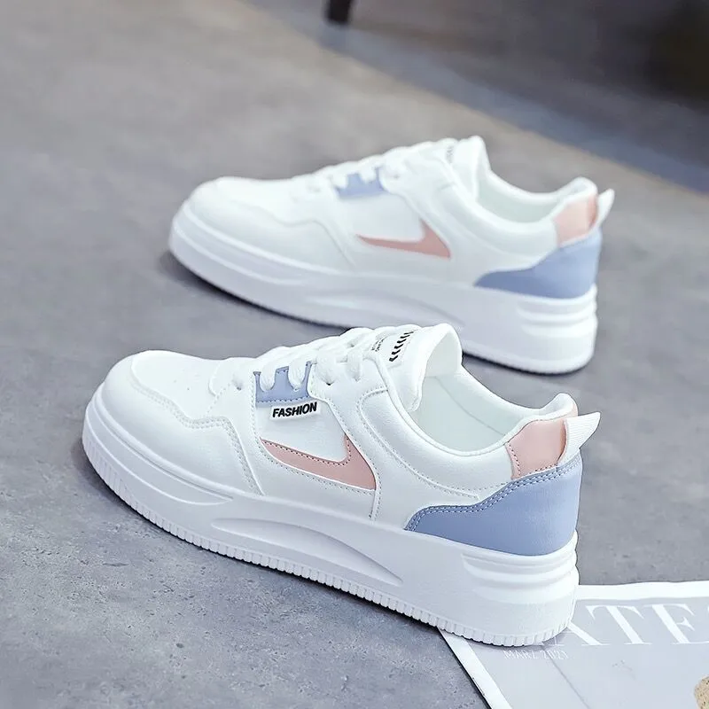 Women's Platform High Top Sneakers Casual Vulcanized Sport Shoes Fashion White Shoe for Woman Autumn Winter Flats Shoes women shoes