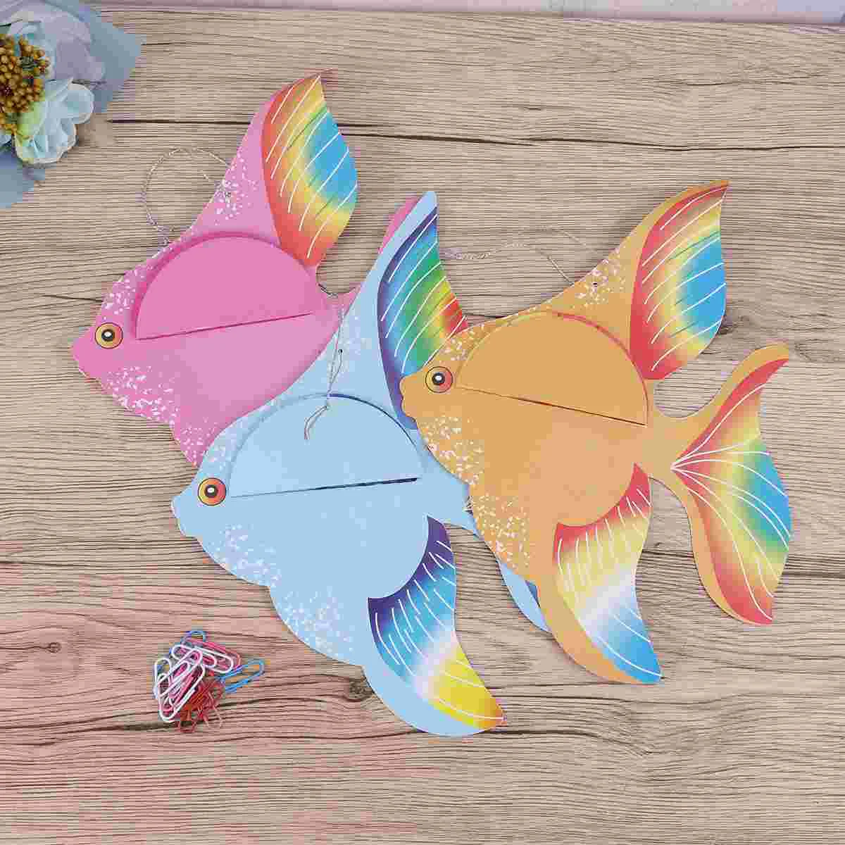 

Colorful Tissue Paper Goldfish Foldable Tropical Fish Decoration Hanging Ornament Party Supplies Gold Pink Blue A50