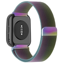 Milanese Loop Strap for Smartwatch - 22mm Stainless Steel Mesh Band Replacement Wristband Bracelet (Colorful)