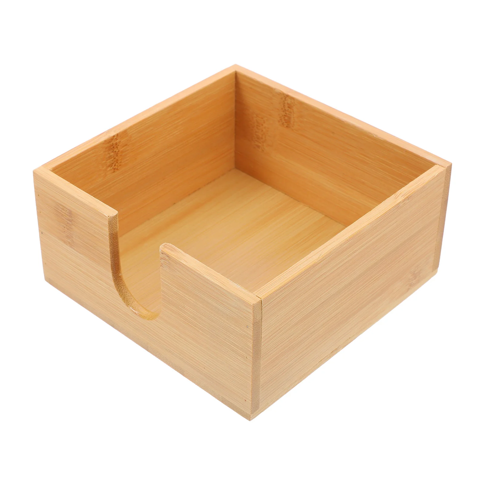Square Bamboo Tissue Box Household Napkin Case Kitchen Paper Holder Restaurant Accessory Home Garden Storage ganization 6