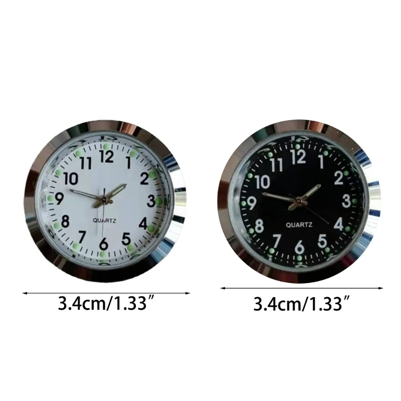 L69A Mini horloge à ronde, mouvement d'ajustement, cadran d'horloge Miniature, lunette avec chiffres arabes pour bureau