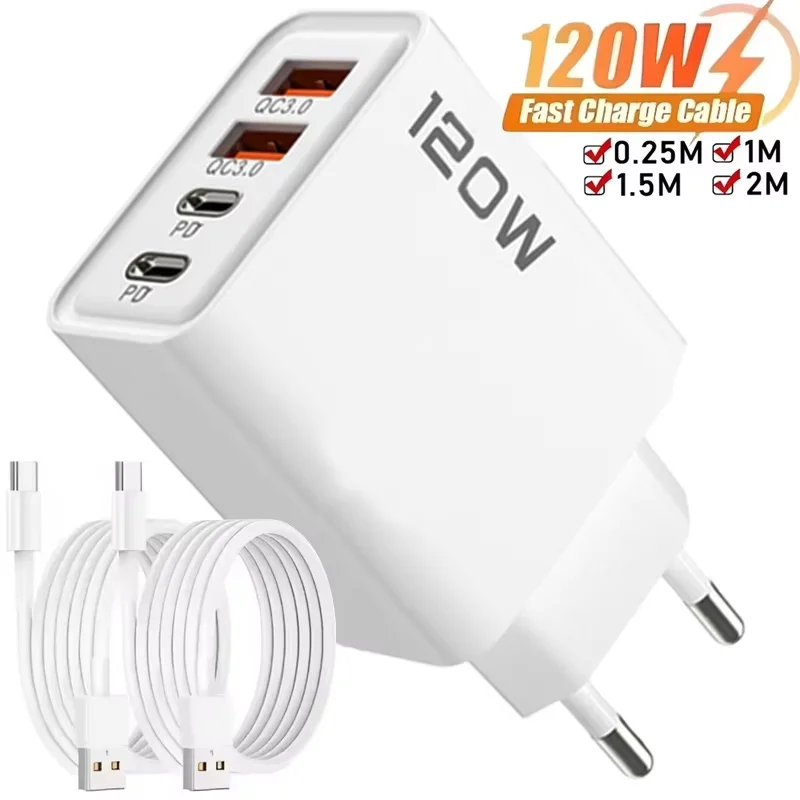 รูปสินค้า อะแดปเตอร์ชาร์จเร็ว 120W PD USB-C สำหรับมือถือทุกแบรนด์