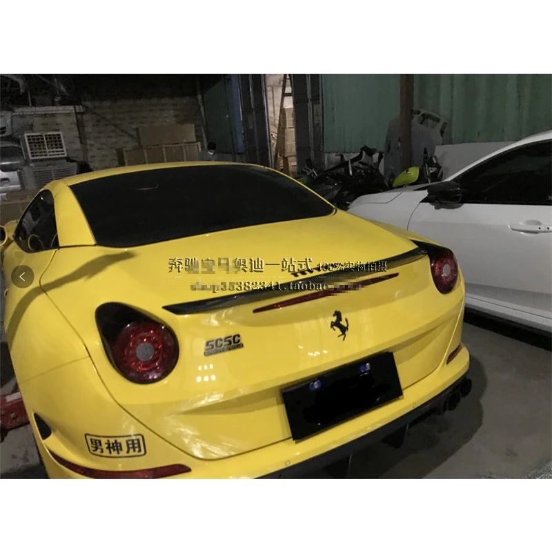 

Carbon fiber rear trunk spoiler lip wing for Ferrari California rear bumper 2008-2014