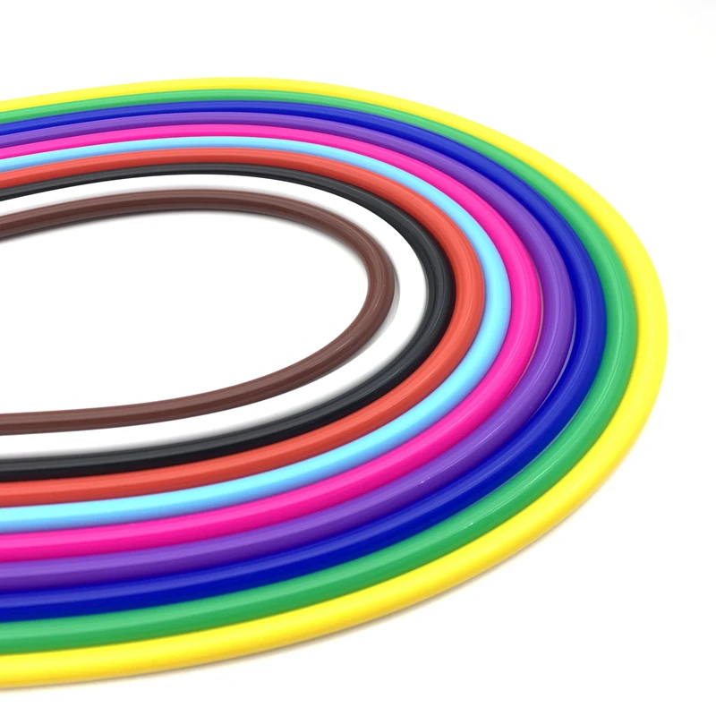 2/5/10 ID2 x OD4 mm Silicone Tube Flexible Hose Food Grade Soft Drink Pipe Red Blue Green Yellow Orange Purple Brown White Black