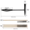 10.5 Inch Welding Hammer Tools Cone Vertical Chisel Coil Spring Handle Welding Chipping Hammer with 7.78 Inch Wire Brush 6