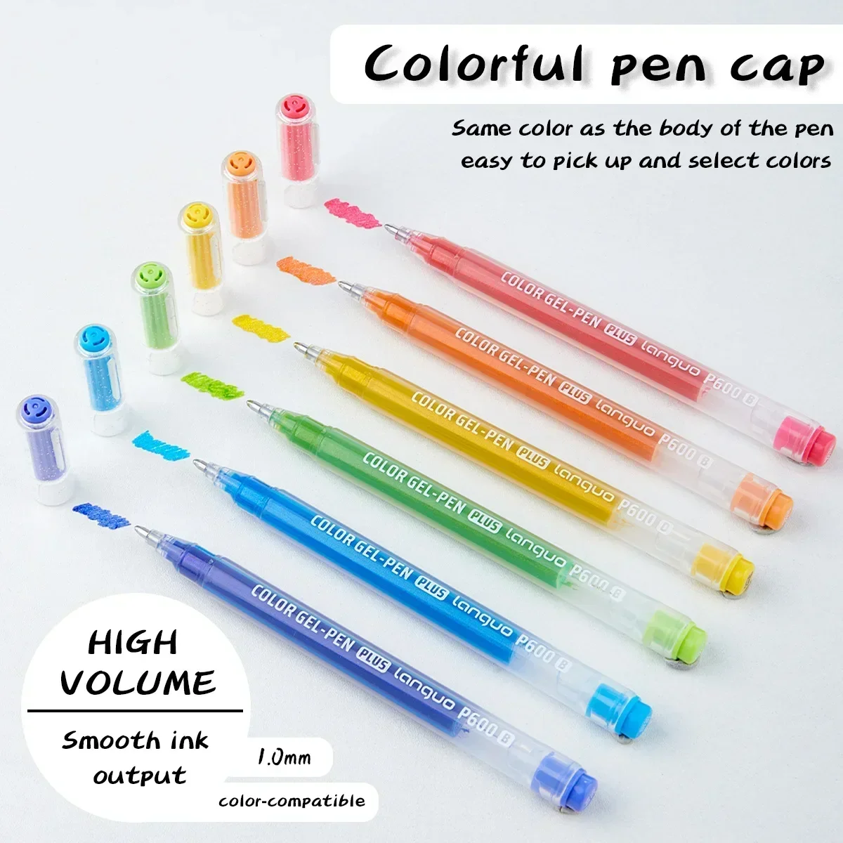 Super Flasheffec Gelstift, lebendige Farbvielfalt, glitzernde Gelstifte für Malbücher für Erwachsene, Zeichnen, Kritzeln, 1,0 mm Farbstifte – Detail 6
