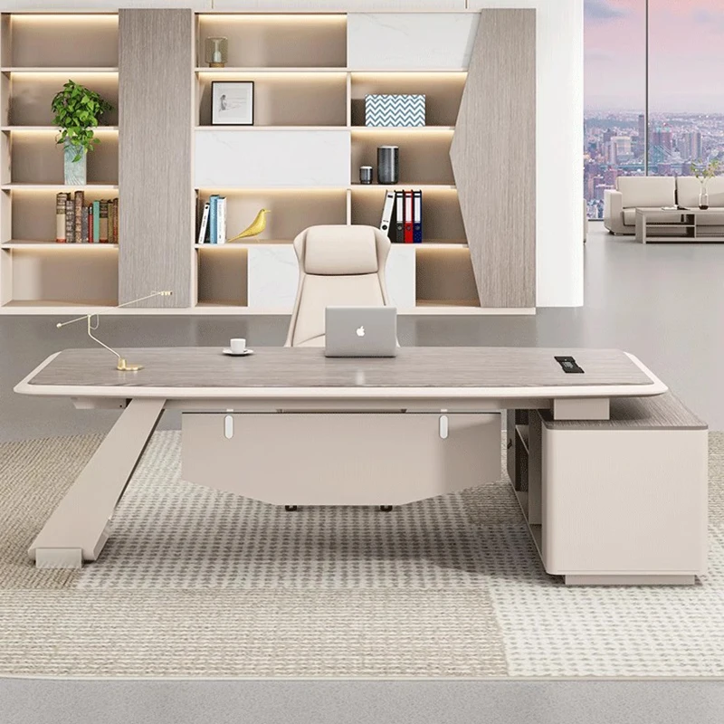 wood standing office desk executive living room long supplies computer desks european writing mesa de computador home furniture Executive Long Office Desk Setup Drawers European Supplies Computer Desks Floor Luxury Mesa De Computador Theater Furnitures