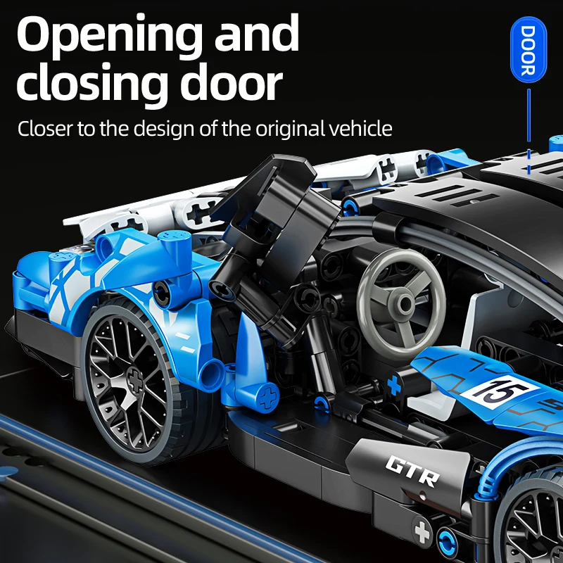 ToylinX Technical Mechanical Supercar Racing Racing 548pcs Building Block Assembled Toy Car Boys and Girls Children's Puzzle 5