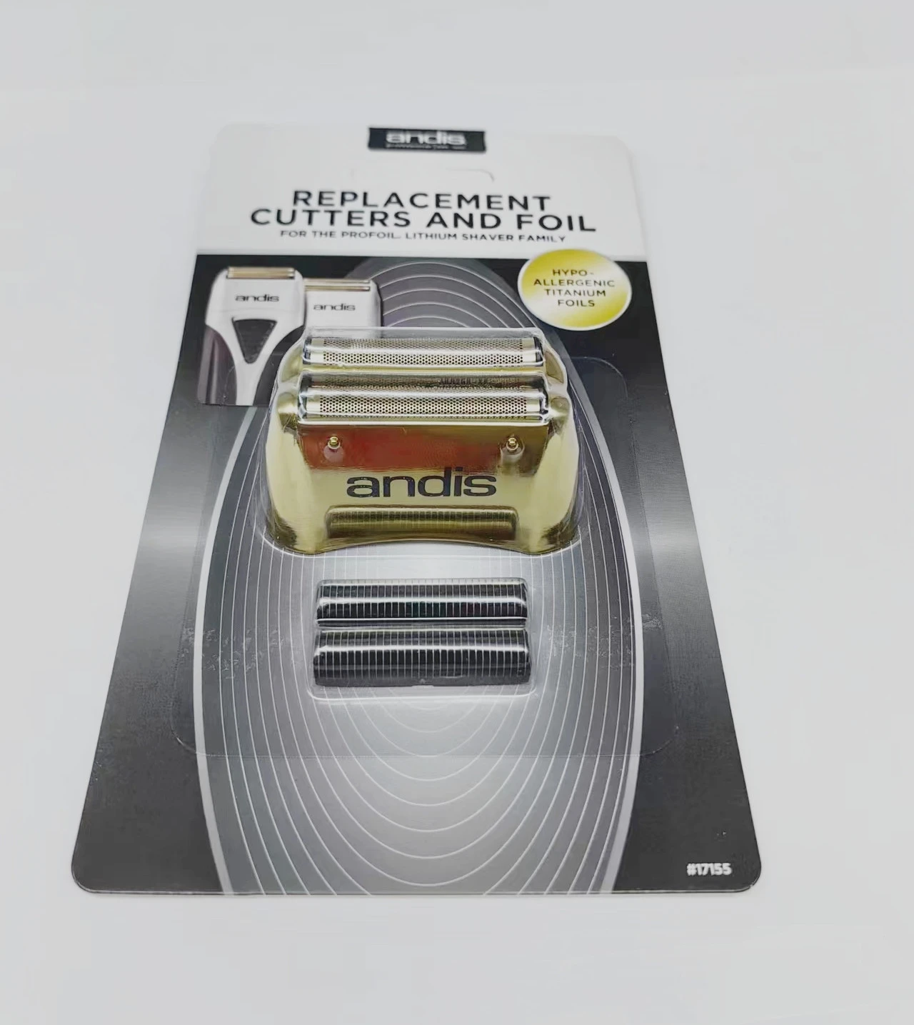 Andis 17280 ProFoil リチウムシェーバー 交換用 チタン箔アセンブリとインナーカッター グレー Andis 17280 ProFoil リチウムシェーバー 交換用 チタン箔アセンブリと