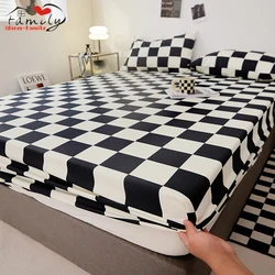 Fitted Bed Sheet with Elastic Band King Size Bed Cover Floral Style sabanas cama 120 150 180 Queen King Sheets (no pillowcase)