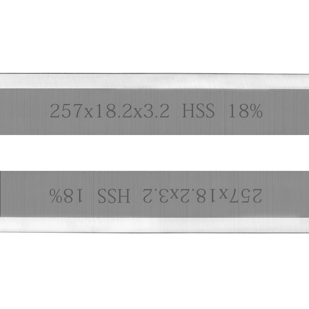Planer Blades 1 Pair 257mm HSS Woodworking Tools For Fox F22-561 MacAllister COD1500PT Axminster CC10T