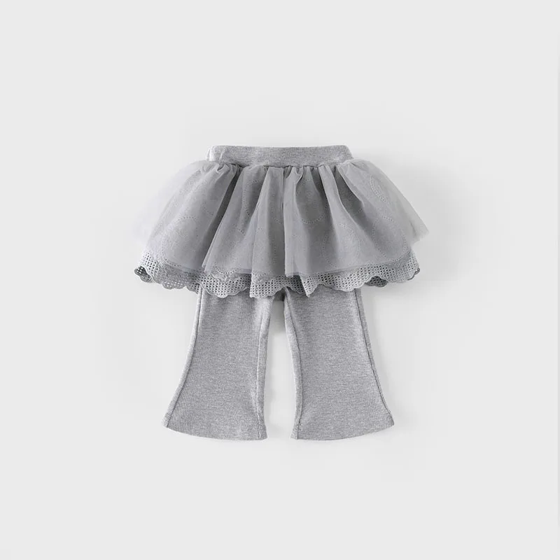 Girls Autumn Leggings with Mesh Skirt