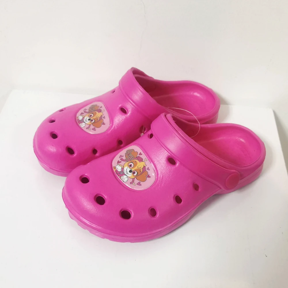 Girls Children Kids Mules Summer Warm Clogs Winter Garden Sandals Cartoon Slippers Cave Hole Baby Shoes For Girl EUR24-35