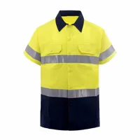 Premium Hi Vis Short Sleeve Construction Shirt