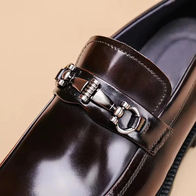 Men's Dress Shoes Italian Fashion Oxford Shoes for Men Big Size Formal Leather for Man Loafers Masculino Zapatos De Hombre