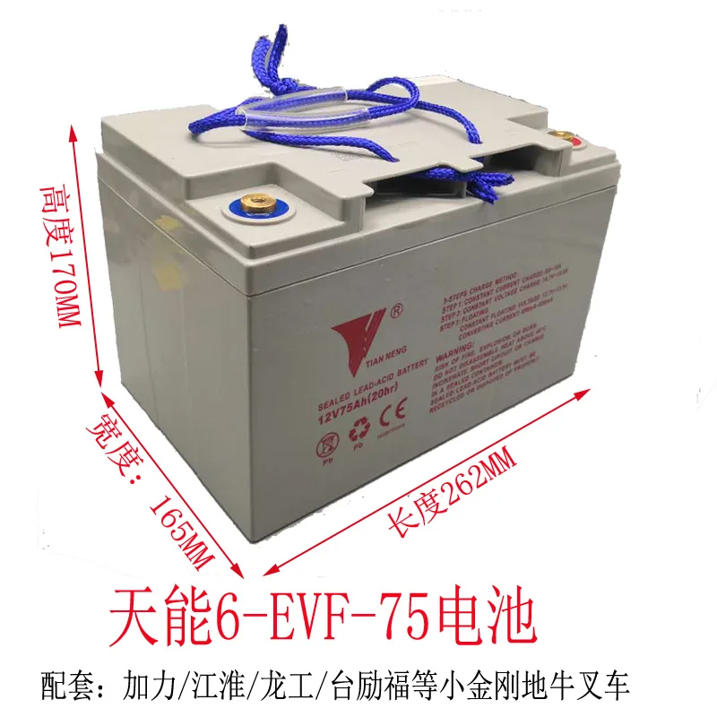 Zhongliフォークリフト用ハイパワーバッテリー、6-gfm-85ah