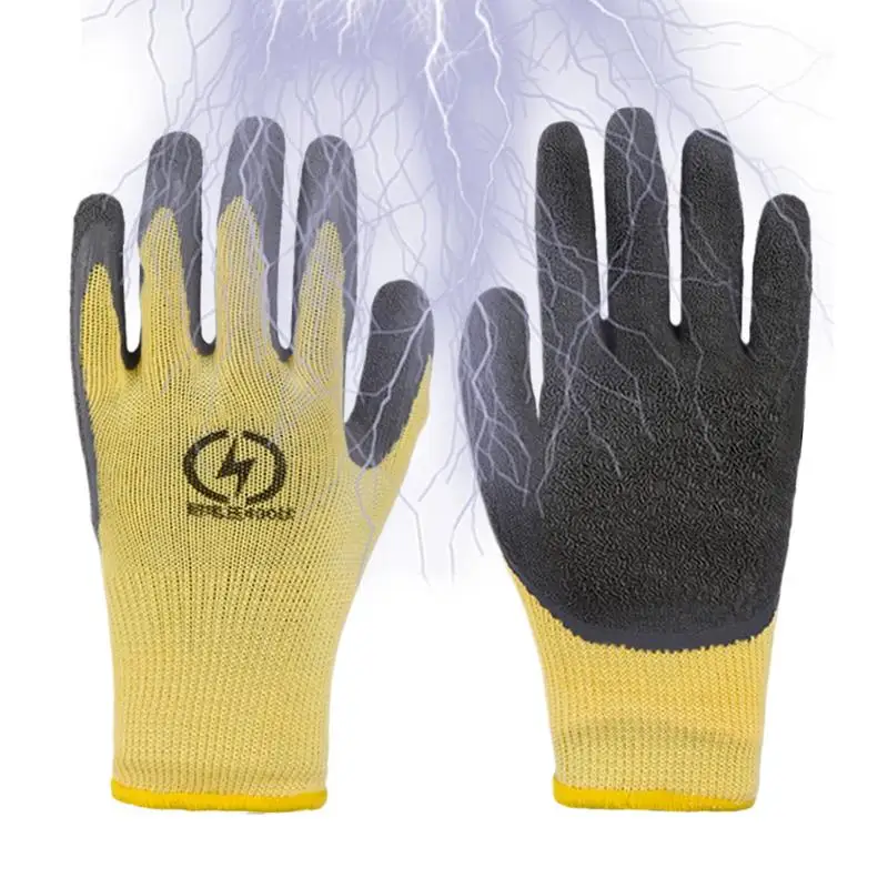 Electrical Insulated Gloves Protective Anti-electricity Security ...