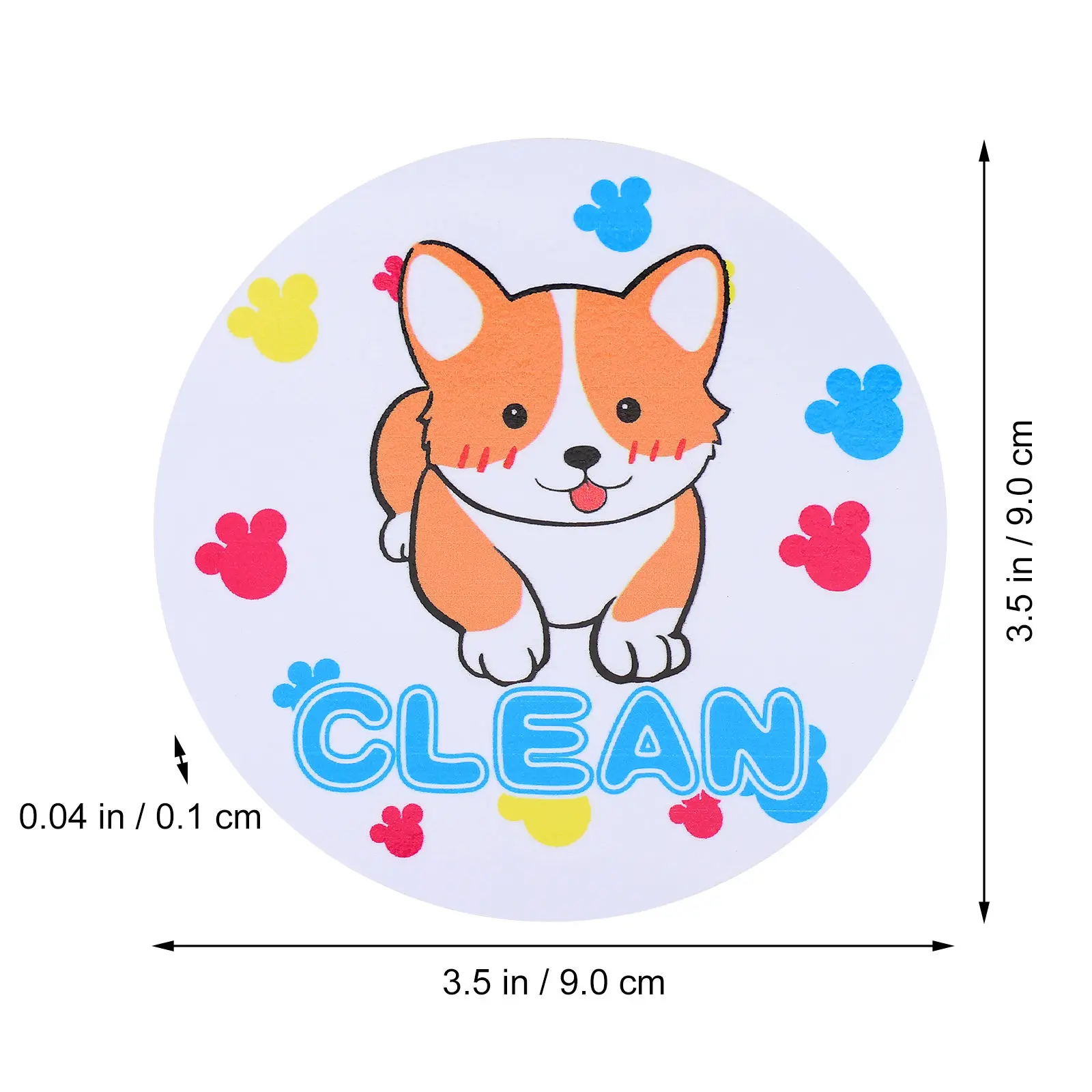 식기세척기 자석형 깨끗/더러운 표시 양면 청소 스티커 자석 식기세척기 세탁실 표시 라벨