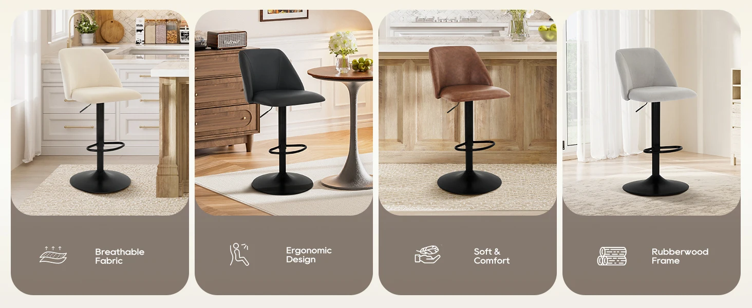 Color options with ergonomic and comfort features