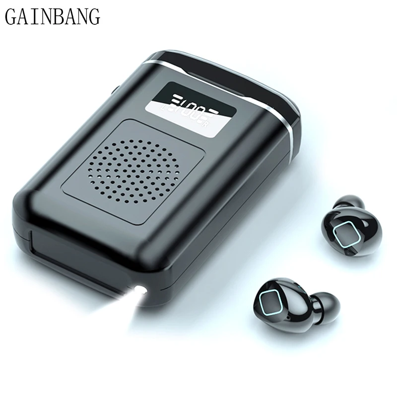 M6 TWS Wireless Headphones Bluetooth 5.1Earphones Sport Earbud With Digital Charge Box 4000mAh 9D Stereo Waterproof Headset |