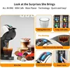KOTLIE 5in1 19Bar Multicapsule Espresso Coffee Machine, Cold&Hot Brewing Single-Serve Coffee Maker, Cappuccino&Latte Maker,Black 3