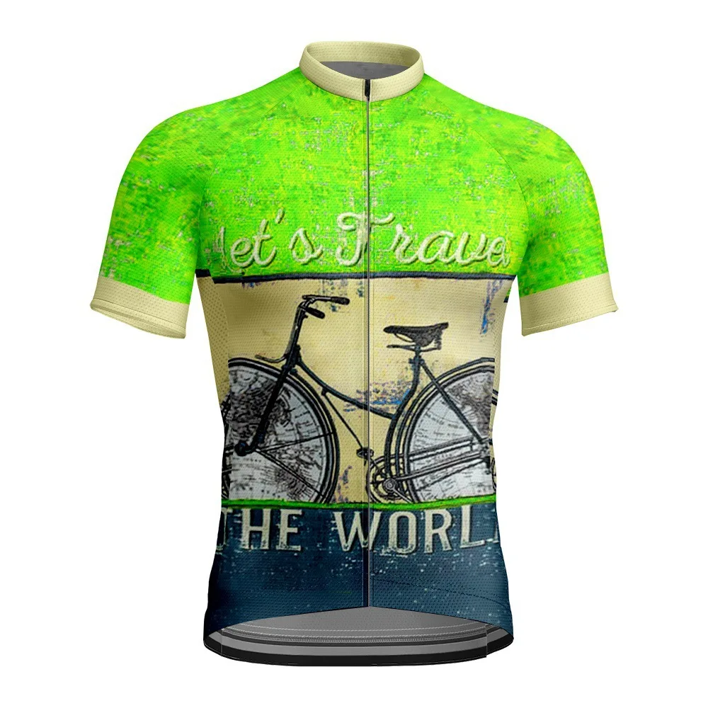 

New Team 2023 Men Summer Short Sleeve Cycling Jersey Shirts Bicycle Wear Dry Breathable Casual Cycling Clothing