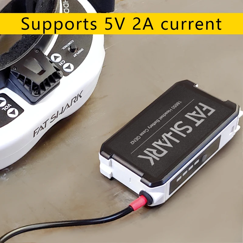 Boîtier batterie 18650 pour casque FPV FATSHARK HD2/HD3