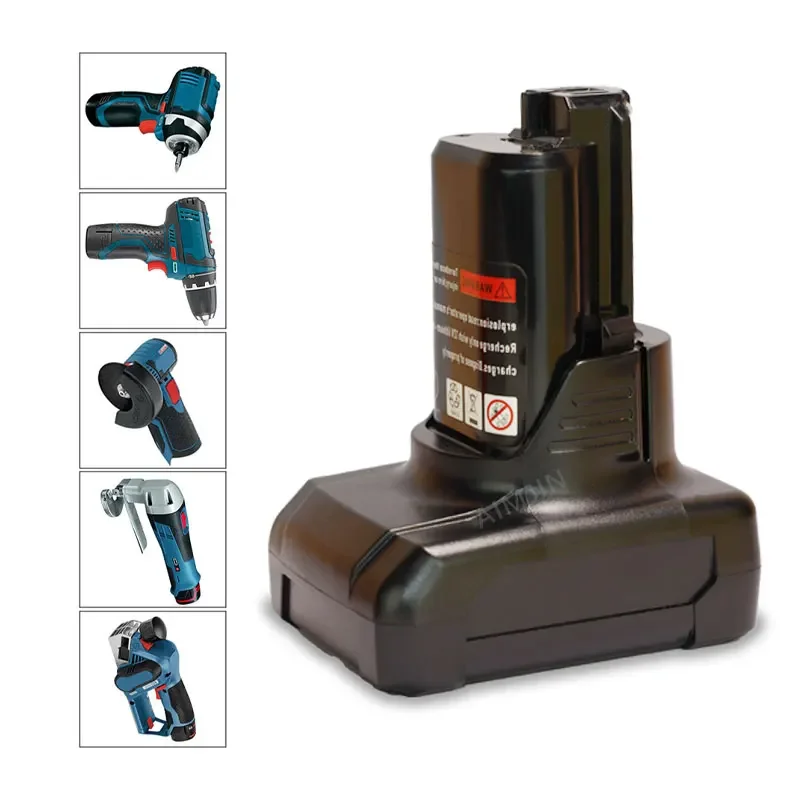 Batteria Di Ricambio 12V Bosch 6.0Ah Li-Ion Bat420 Per Bosch Bat411 Bat412 Bat413 Bat414 Batteria 10.8 V Utensili Elettrici A Batteria