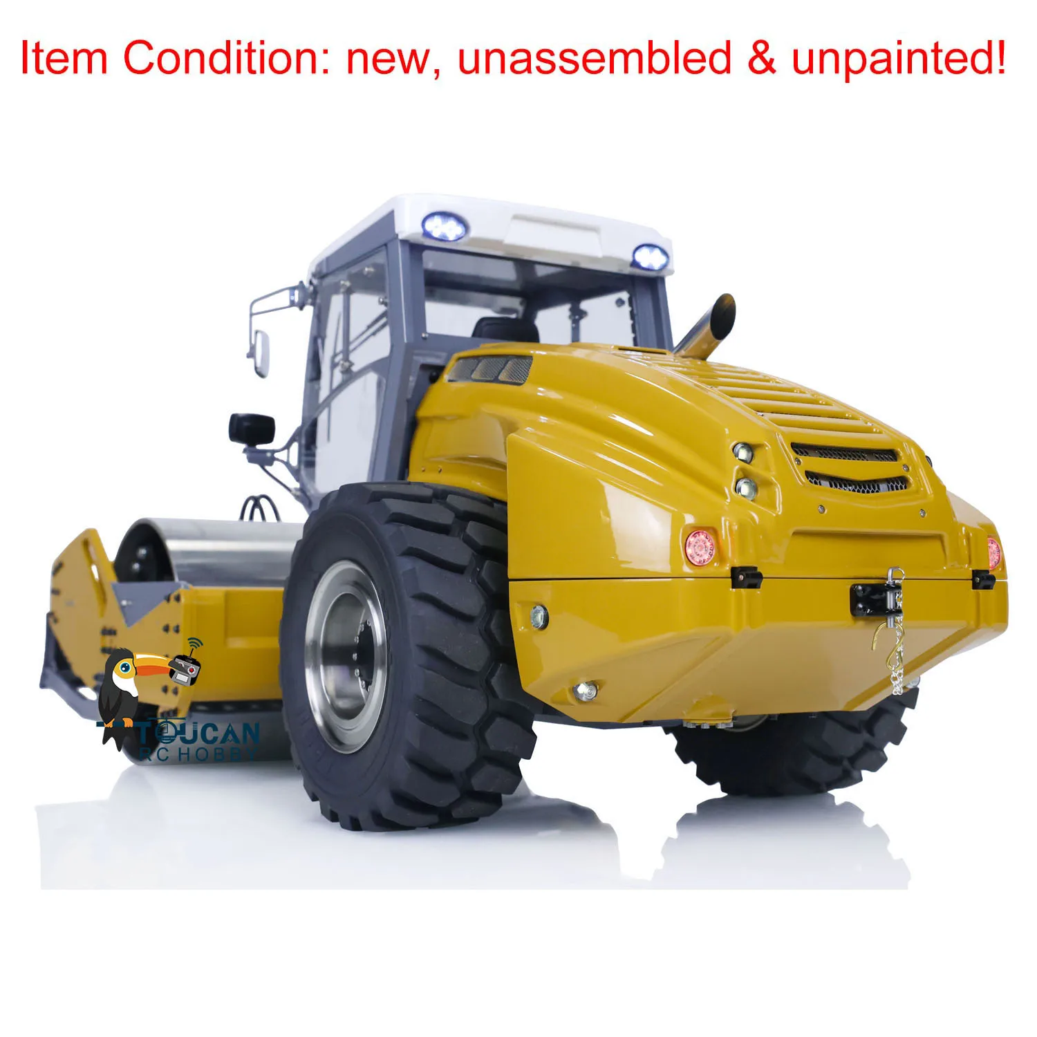 KIT 1/14 LESU RC Hydraulic Road Roller HAMM H13ix Metal Engineering Vehicle Model Unpainted Unassembled Toys for Adult TH21999 3