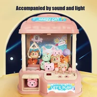 Coin Operated Children Clip Machine Cute Doll Twisting Machine Mini Household Sound and Light Toys Claw Arcade Crane Indoor Toys 2