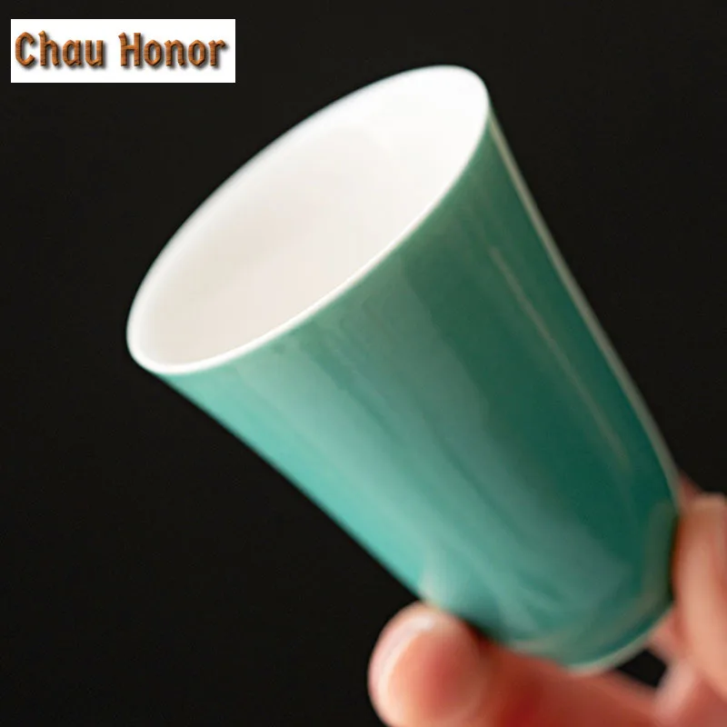 2pc/set Retro Kallaite Glaze Ceramic Tea Cup Chinese Tea Sample High Cup Smelling Cup Small Single Kung Fu Tea Master Cups 40ml