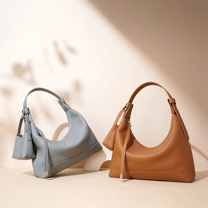 Luxuriöse Kite-Umhängetasche aus Rindsleder mit passender Geldbörse, Designer-Lunchbox-Handtasche, Damen-Unterarm-Baguette-Taschen aus Leder