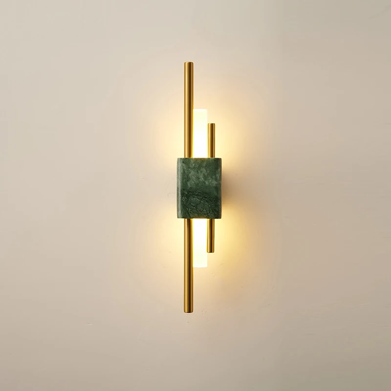 Modern minimalist and luxurious marble strip wall lamp, bedroom bedside lamp, living room TV background wall lamp