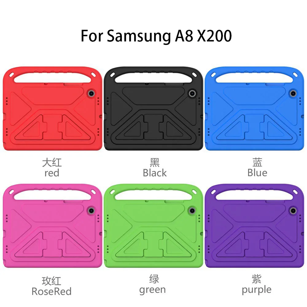 Kids tablet case for Samsung Galaxy Tab A7 10.4 2020 A8 X200  T500  Case EVA Portable Stand Safe Foam Shockproof tablet cover best tablet with keyboard