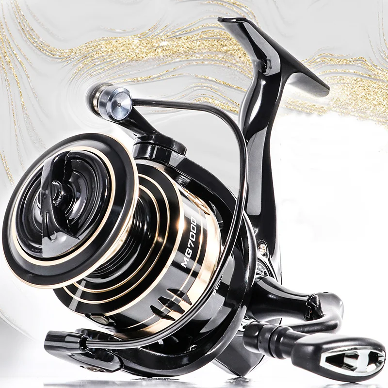 Fishing Reel Rooblinos MG Spinning Reels Saltwater Freshwater Ultralight Metal Frame High Speed